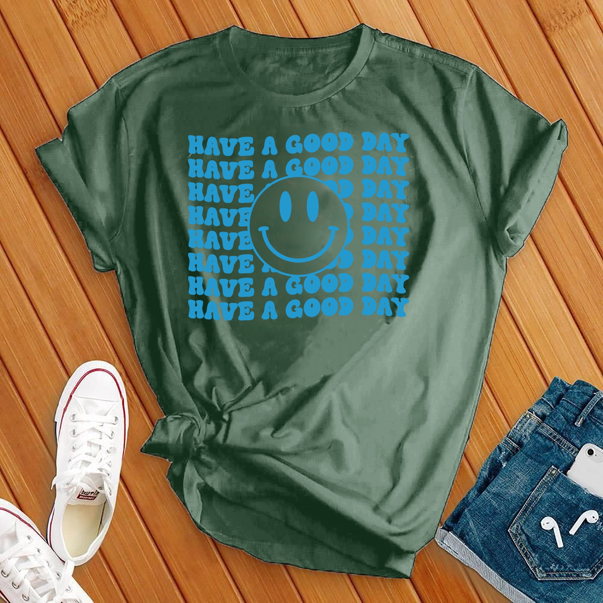 Have a Good Day Smiley Face Tee