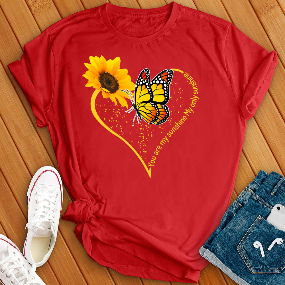 You Are My Sunshine Butterfly Heart Tee