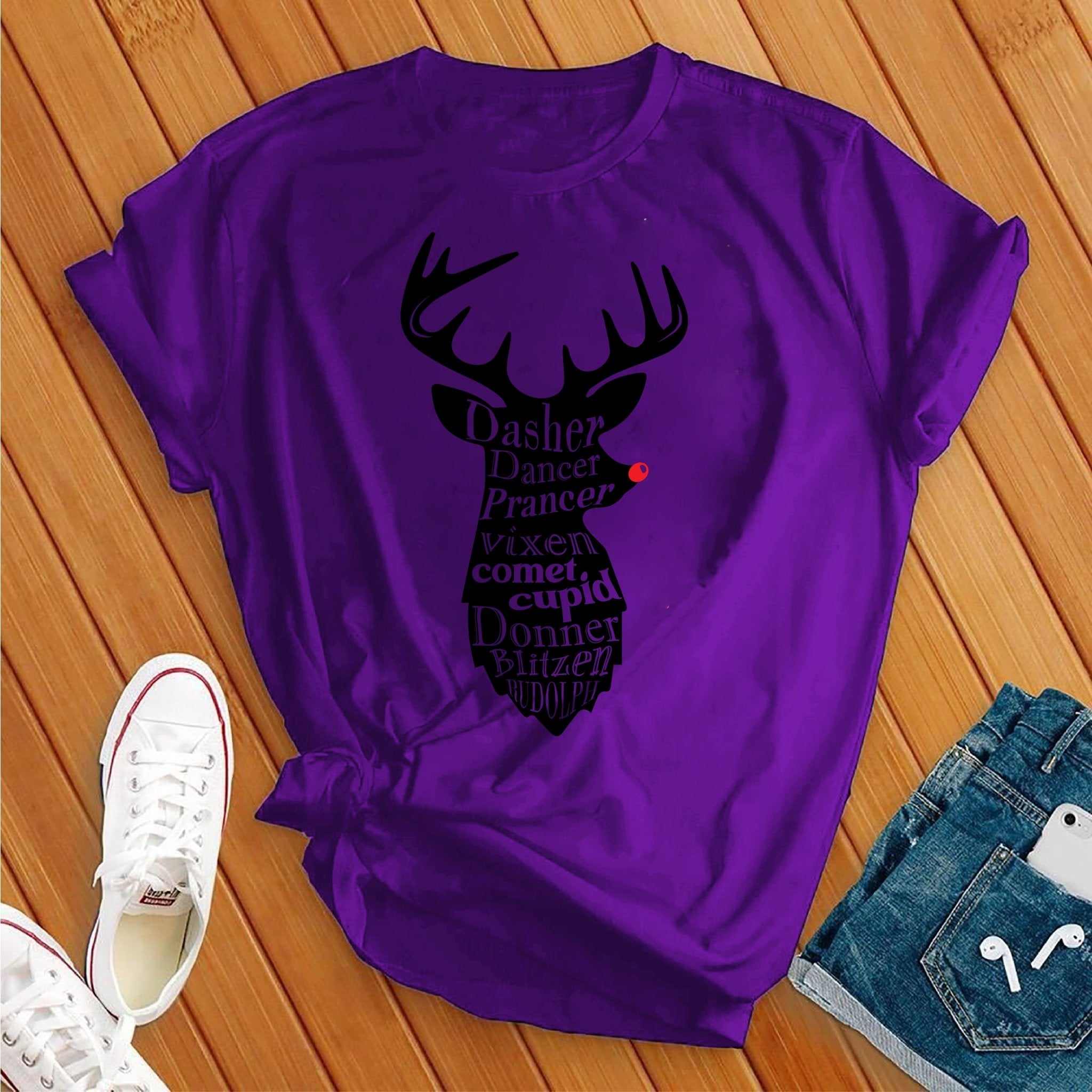 All The Reindeer Tshirt - Love Tees