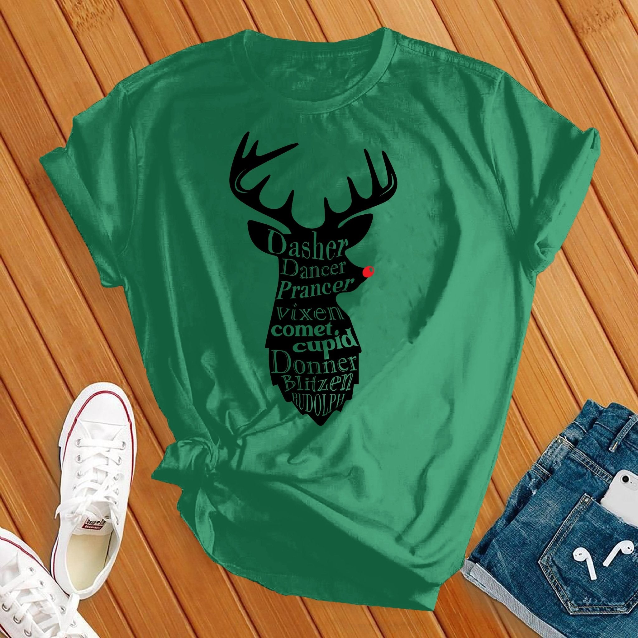 All The Reindeer Tshirt - Love Tees