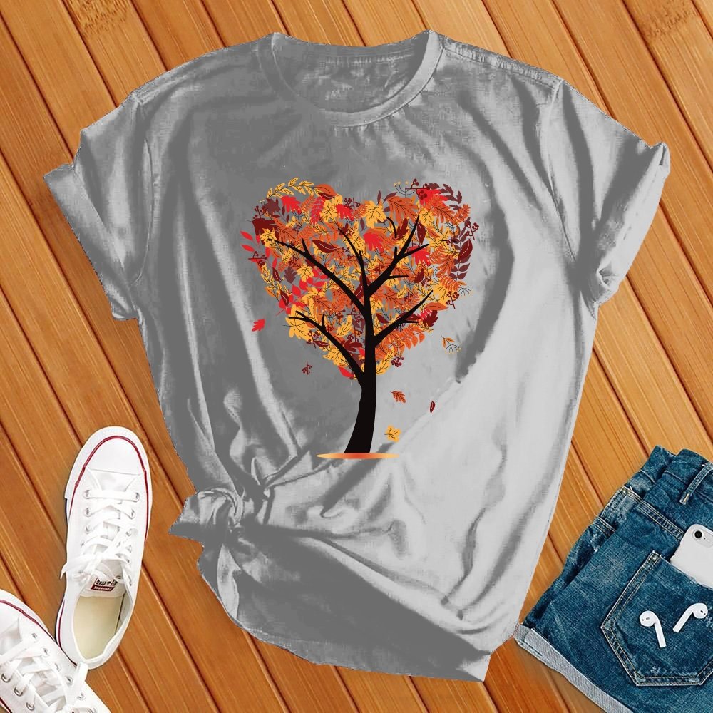 Autumn Tree Heart Tee - Love Tees