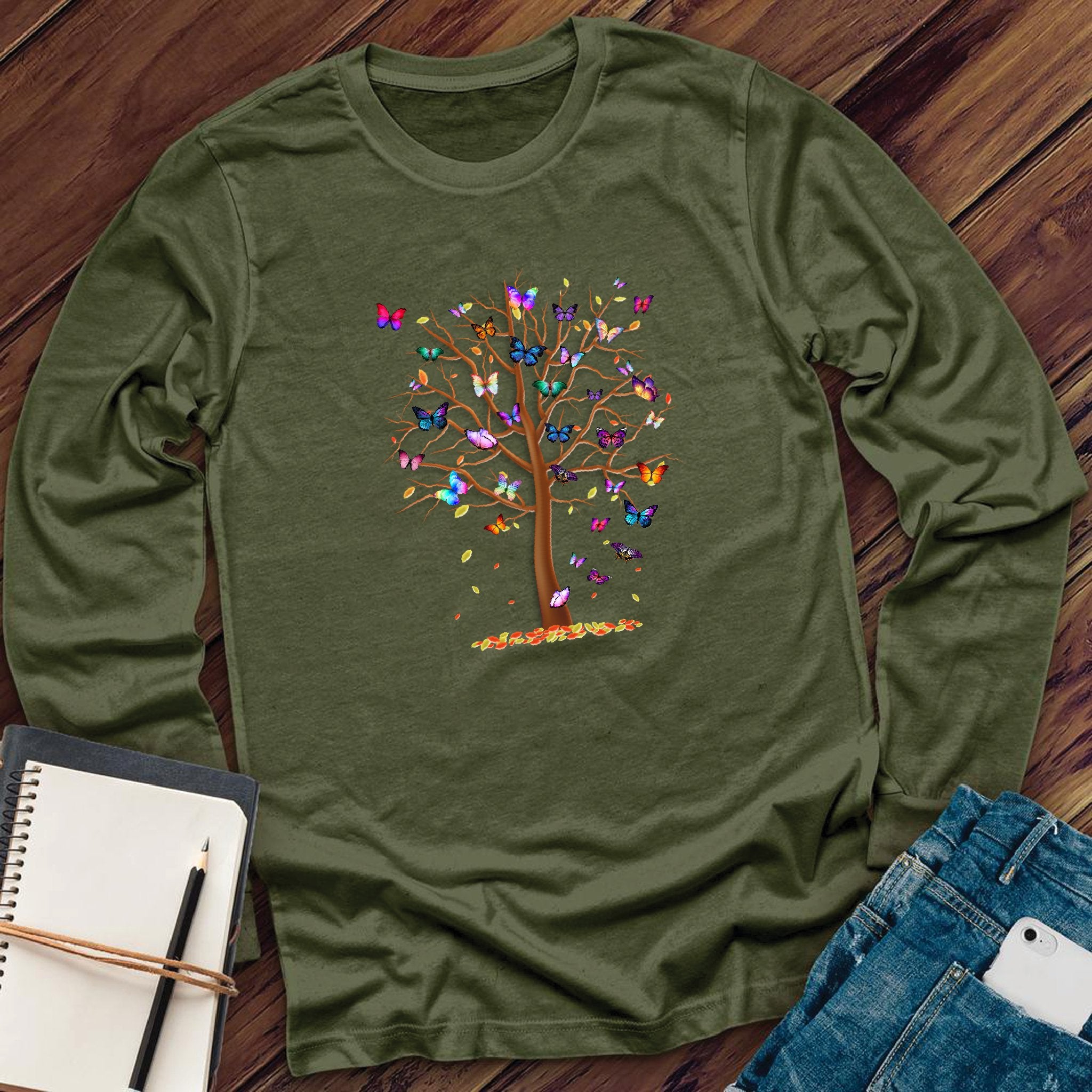 Butterfly Tree of Life Long Sleeve - Love Tees