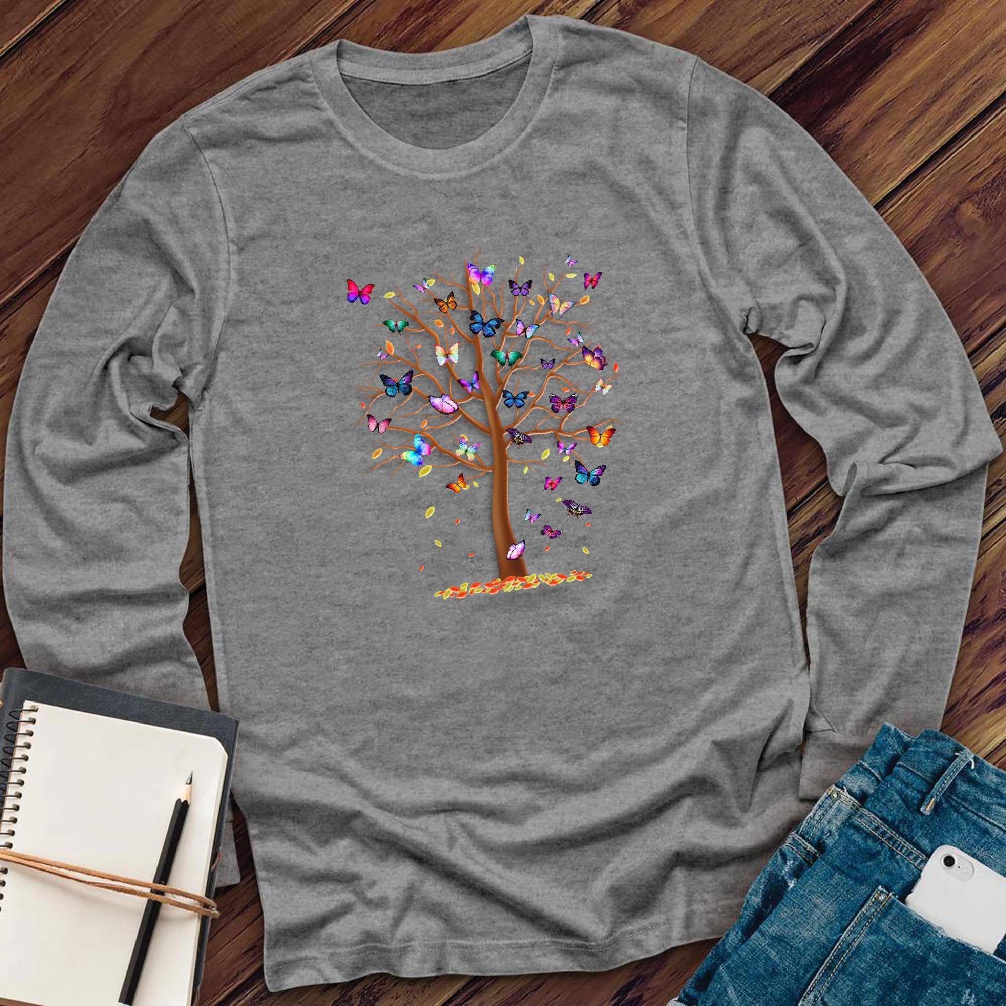 Butterfly Tree of Life Long Sleeve - Love Tees