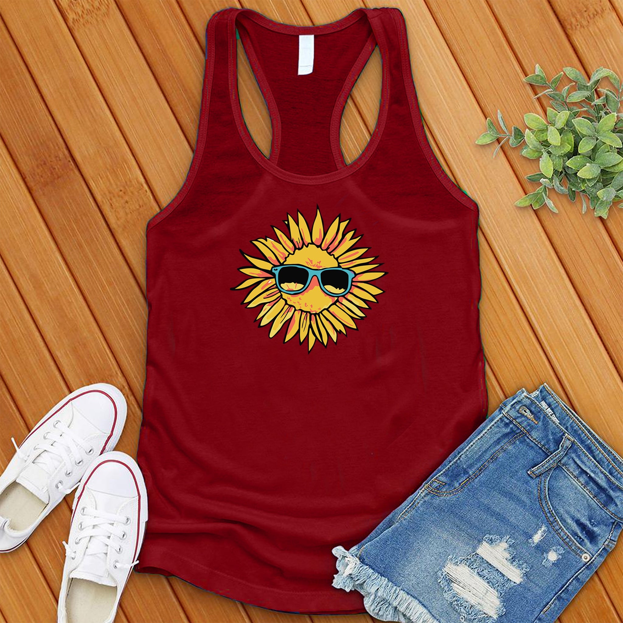Chillin Sunflower Women's Tank Top - Love Tees