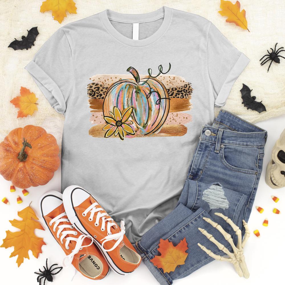 Fall Pumpkin Watercolor Tee - Love Tees