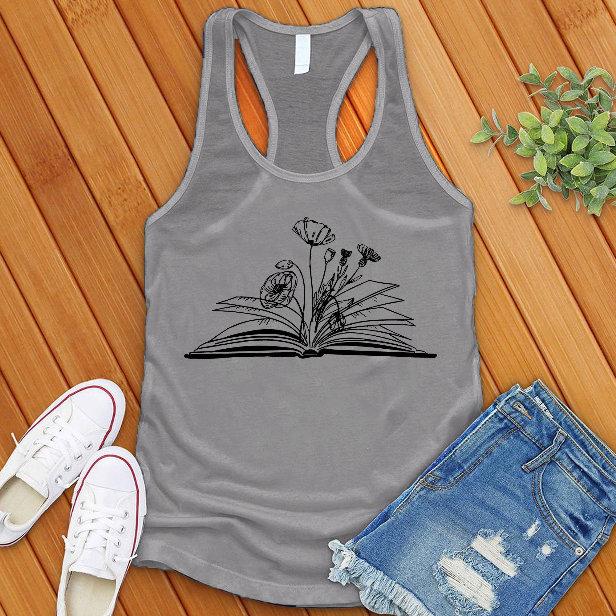 Flower Books Reader Women's Tank Top - Love Tees