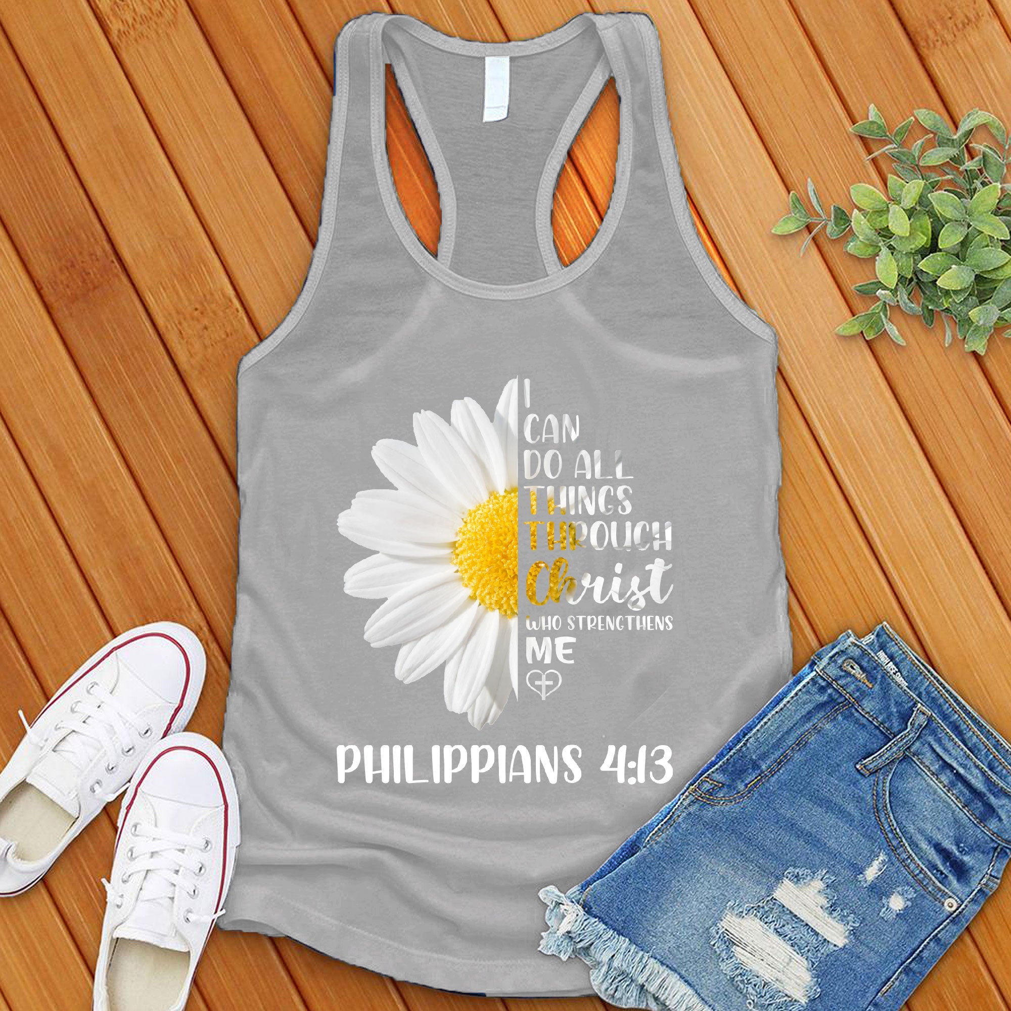 I Can Do All Things Flowers Women's Tank Top - Love Tees