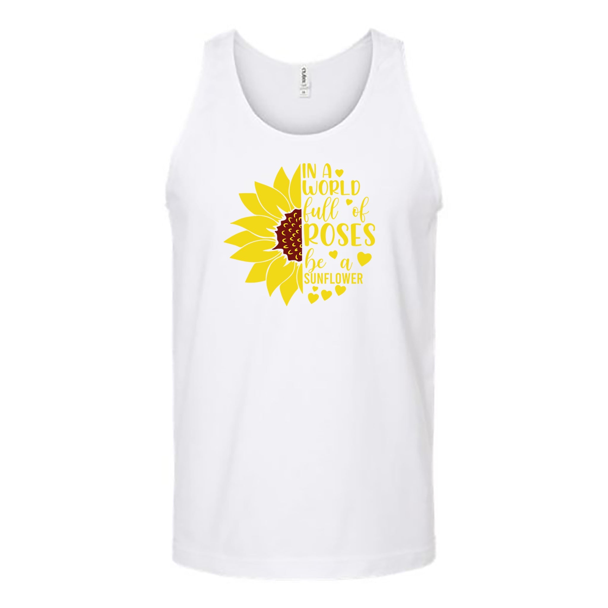 In A World Full of Roses Heart Unisex Tank Top - Love Tees