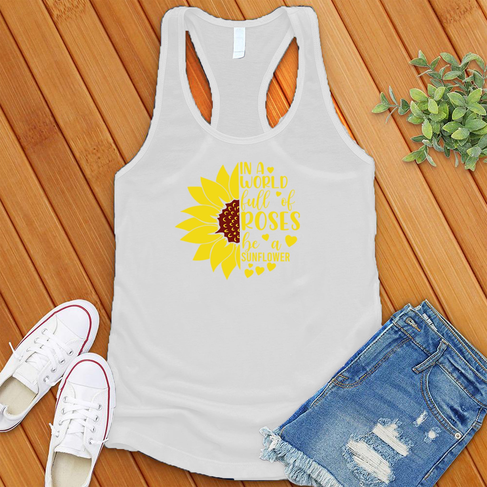 In A World Full of Roses Heart Women's Tank Top - Love Tees