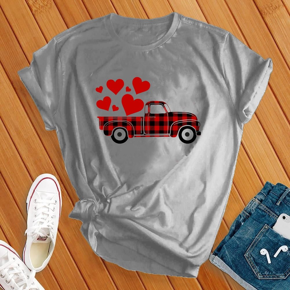 Plaid Love Truck Tee - Love Tees