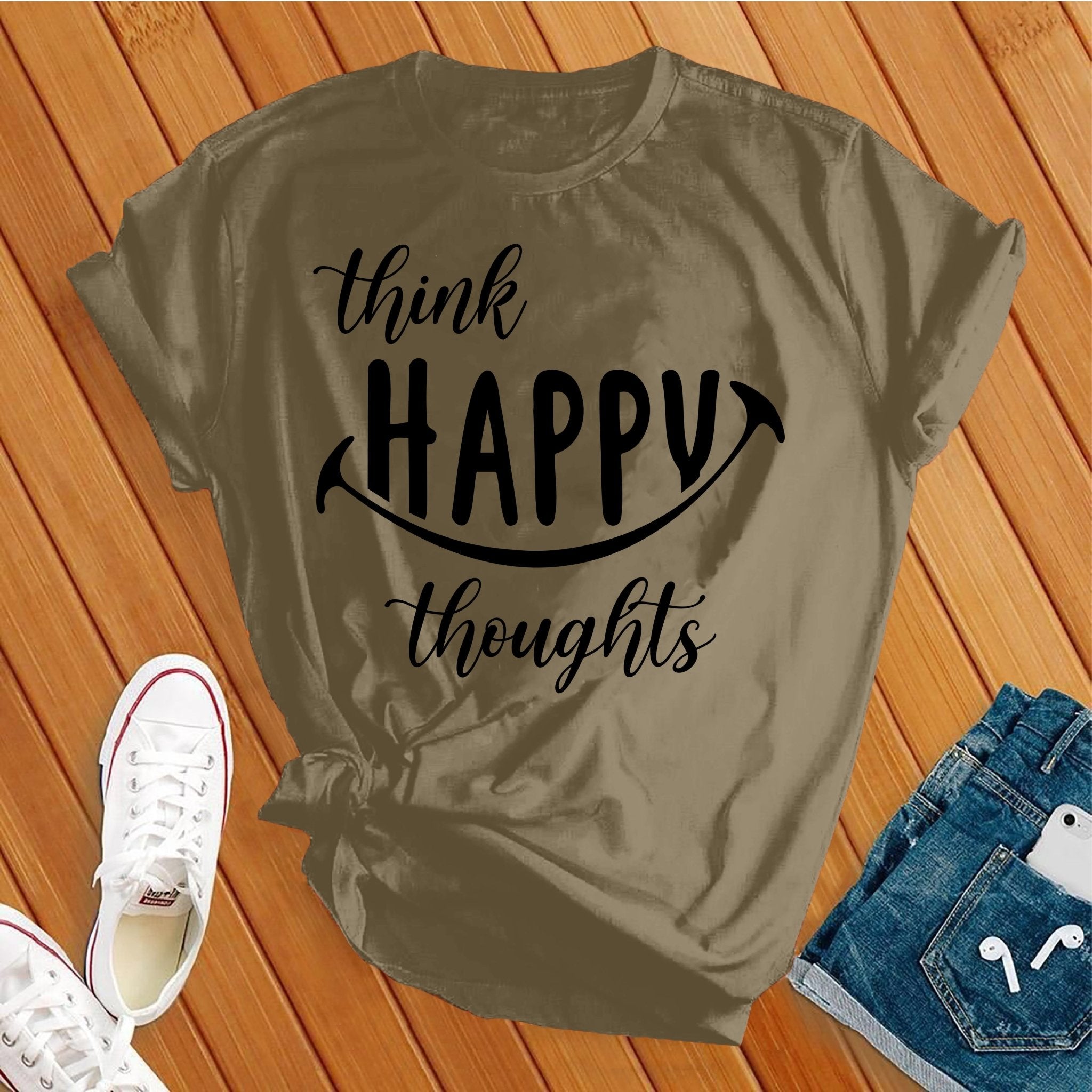 Think Happy Thoughts Tee - Love Tees