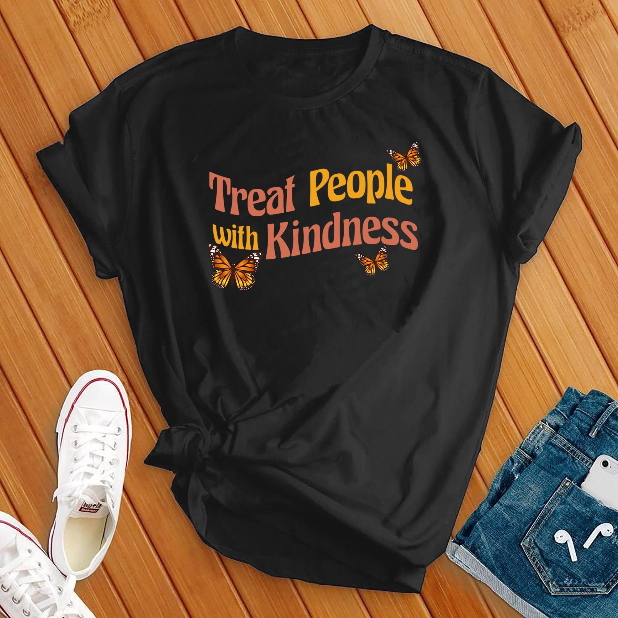 Treat People With Kindness Butterfly Tee - Love Tees