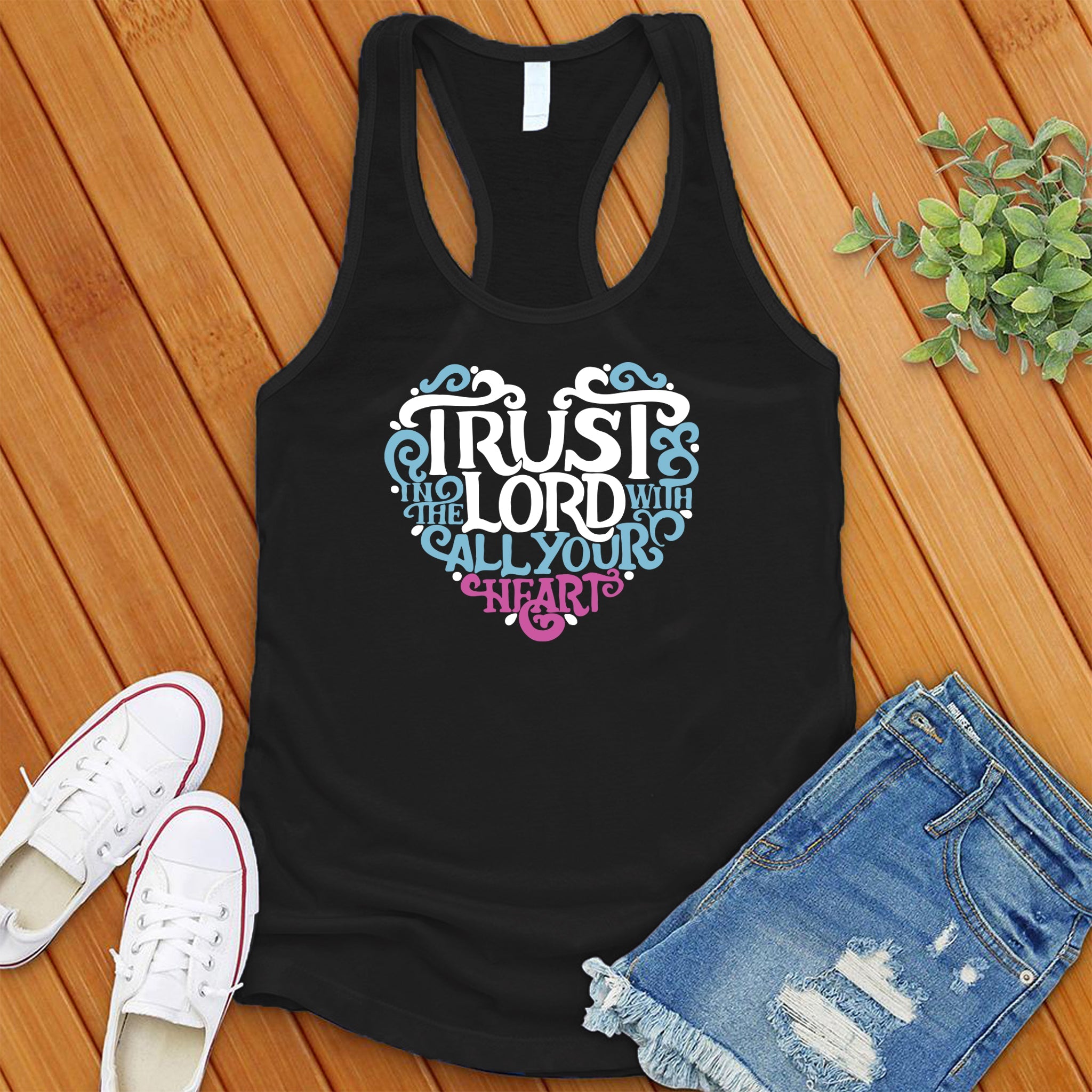 Trust In The Lord Heart Women's Tank Top - Love Tees