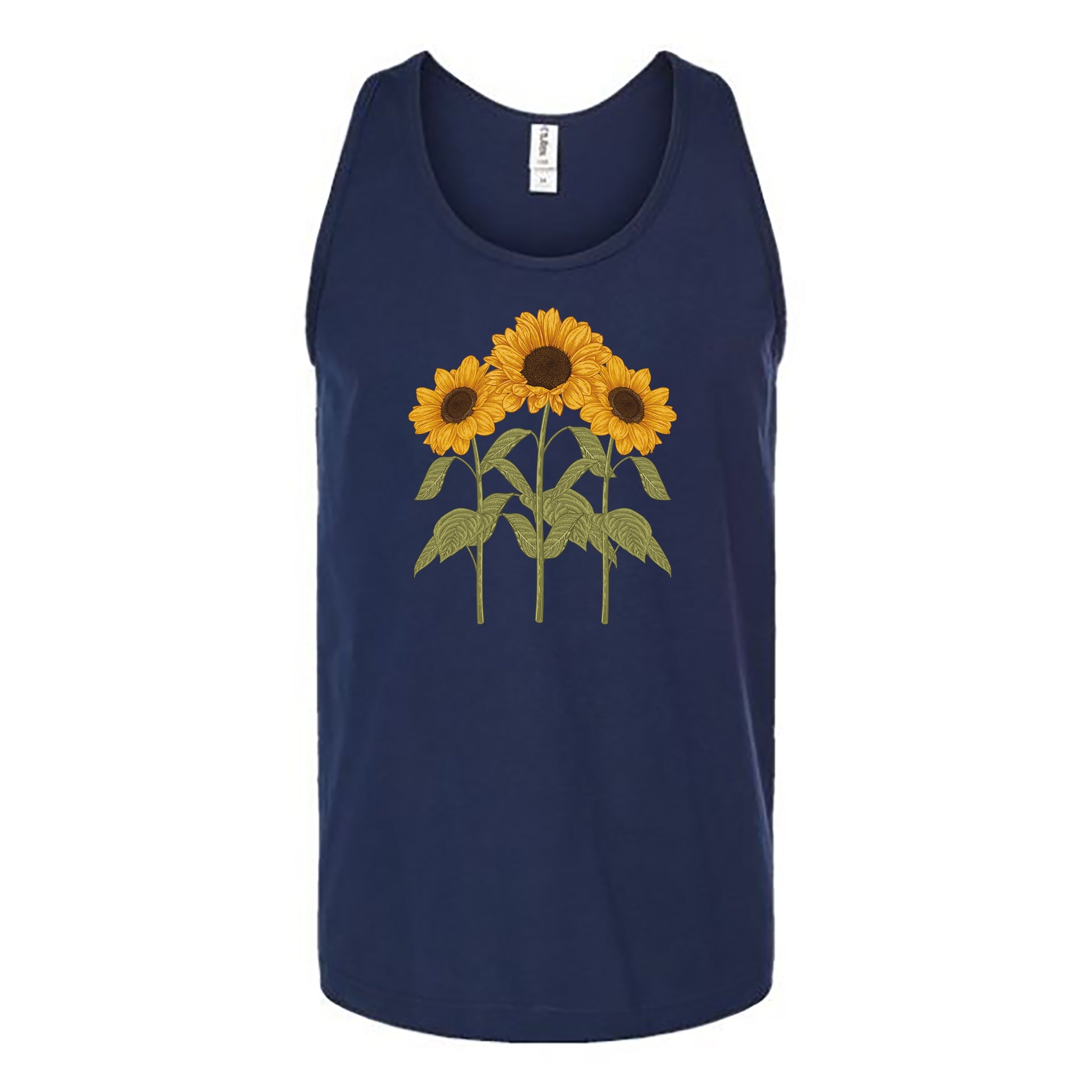 Watercolor Sunflower Garden Unisex Tank Top - Love Tees