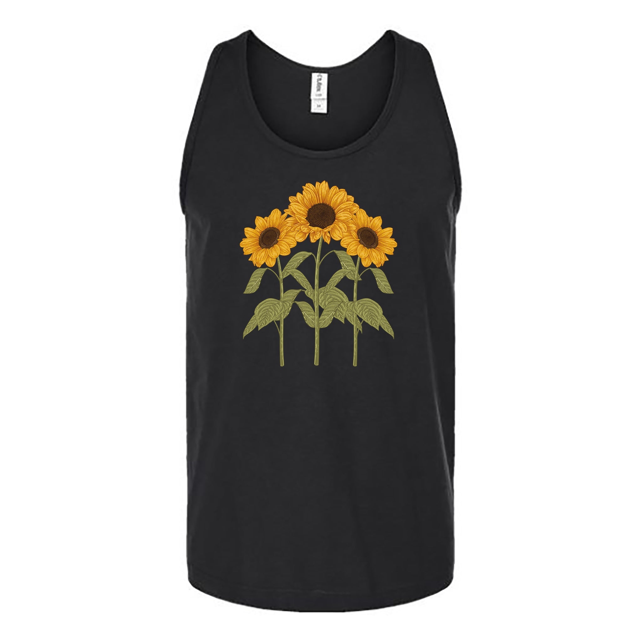 Watercolor Sunflower Garden Unisex Tank Top - Love Tees